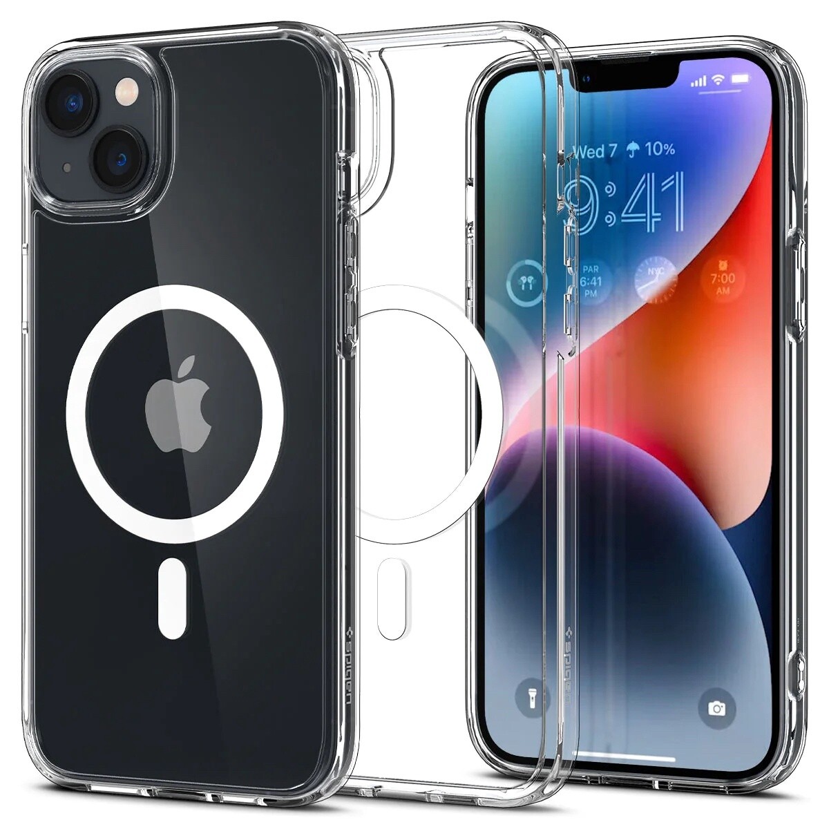 A Spigen®️Crystal Hybrid™️ Magfit Blanco 14 plus