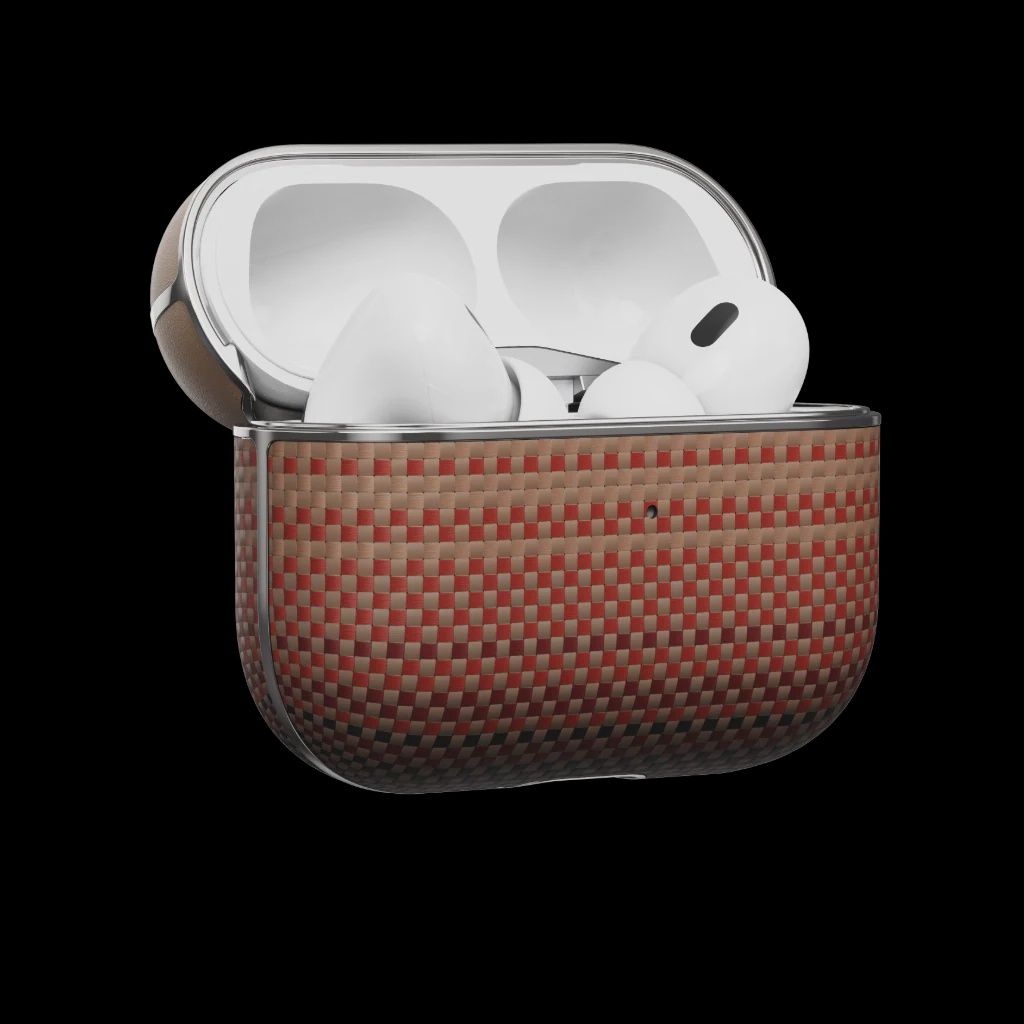 P PITAKA®️ Aramid Fiber Magnetic Case AirPods Pro2 Sunset
