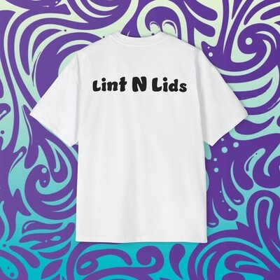 LNL Front Logo With Back Writing Men&#39;s Heavy Oversized Tee