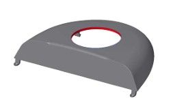 Deflector ring cover