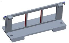 Wrap-around filter box top cover bracket assembly (with screws)