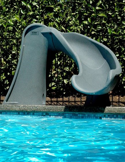 Cyclone Pool Slide Grey Granite
