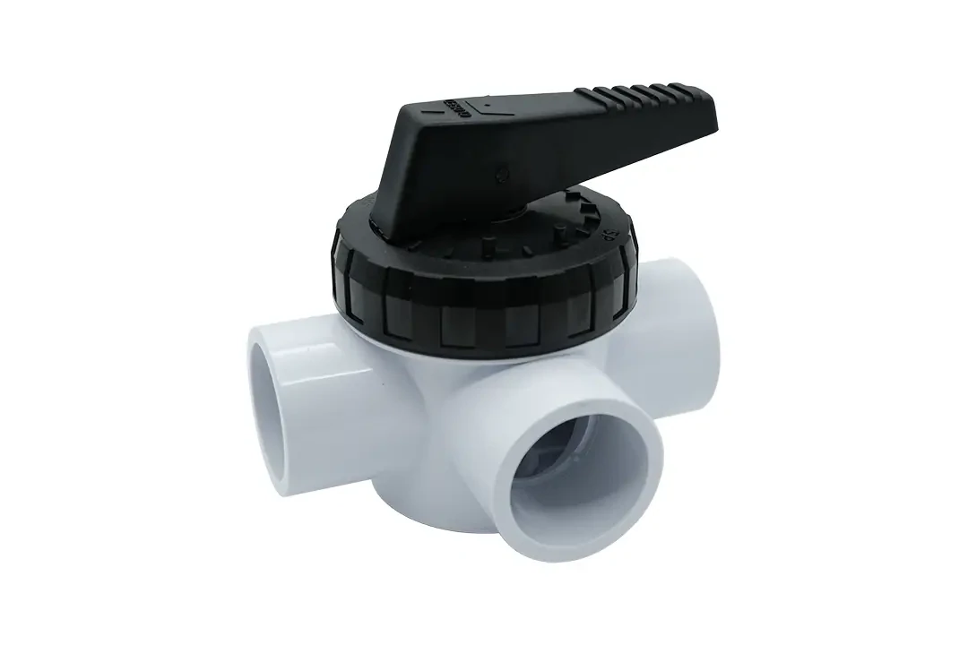 2 PACK PoolQuip 40mm (1½ inch) 3-Way Valve -2PACK - valve kit for installation of heatpump bypass