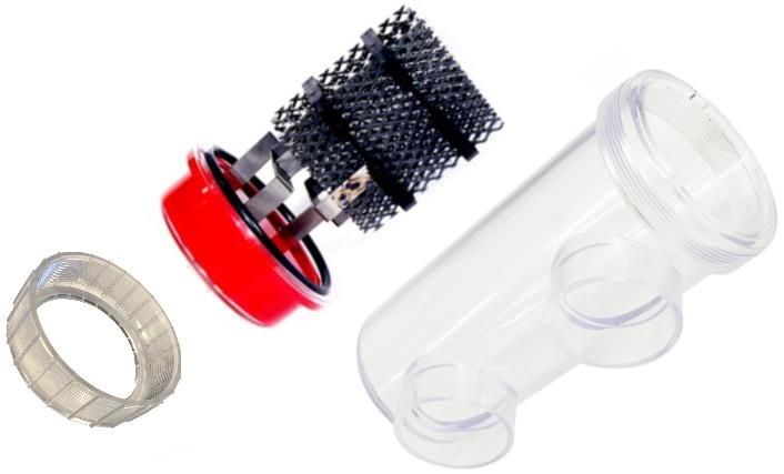 Aquajoy 60 Red Electrode-Junction Box Conection with screw cap T body and reduces-NON SELF CLEANING