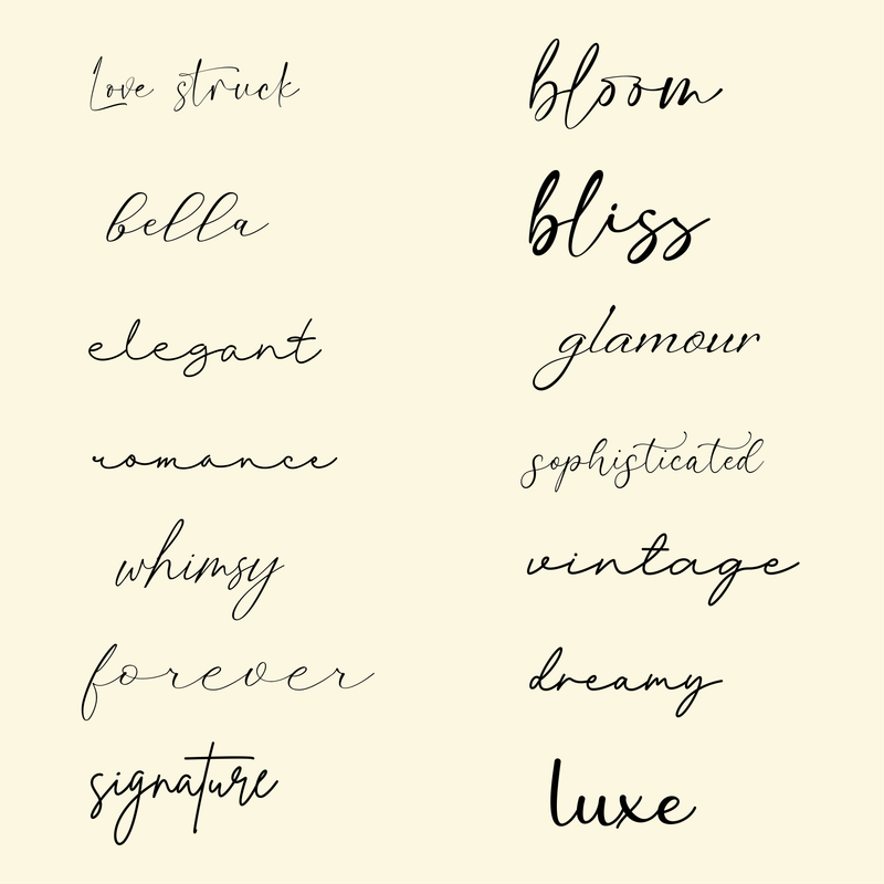 Custom Create Charm Signature Fonts