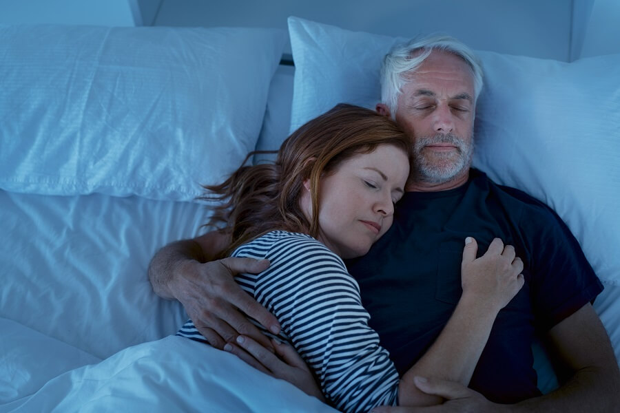 Couple Gets Restful Sleep