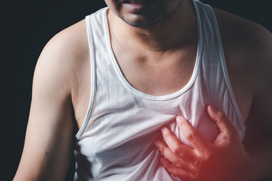 Man Experiences Chest Pain