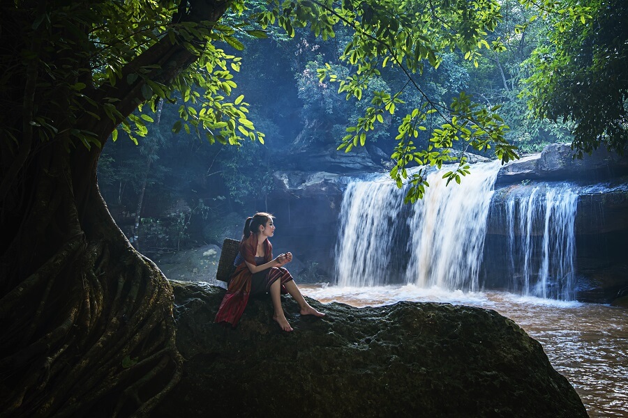 Negative Ions from Waterfall