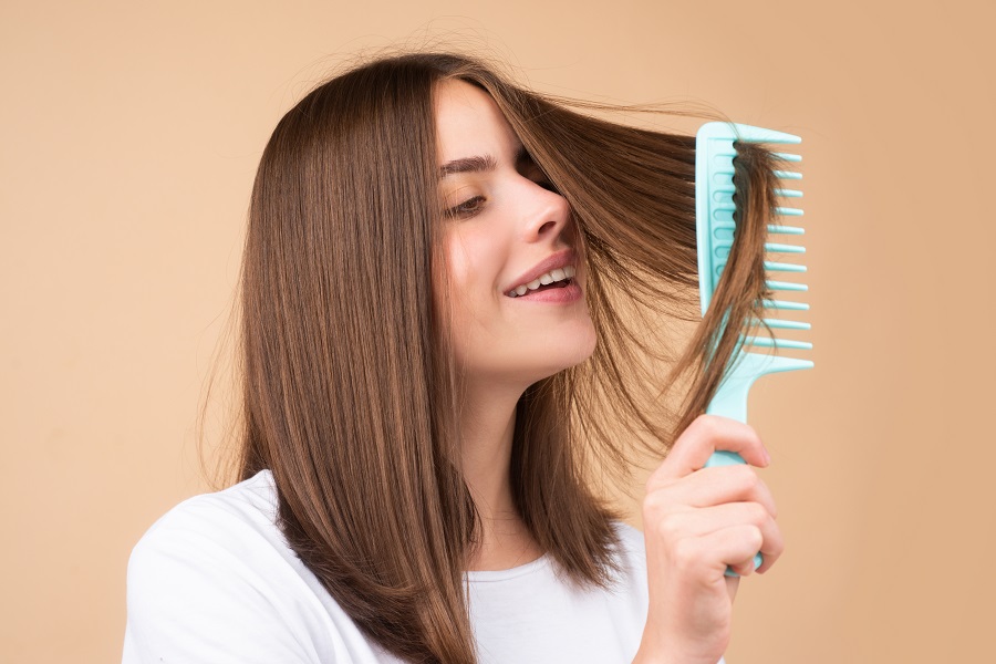 Woman with Healthy Hair