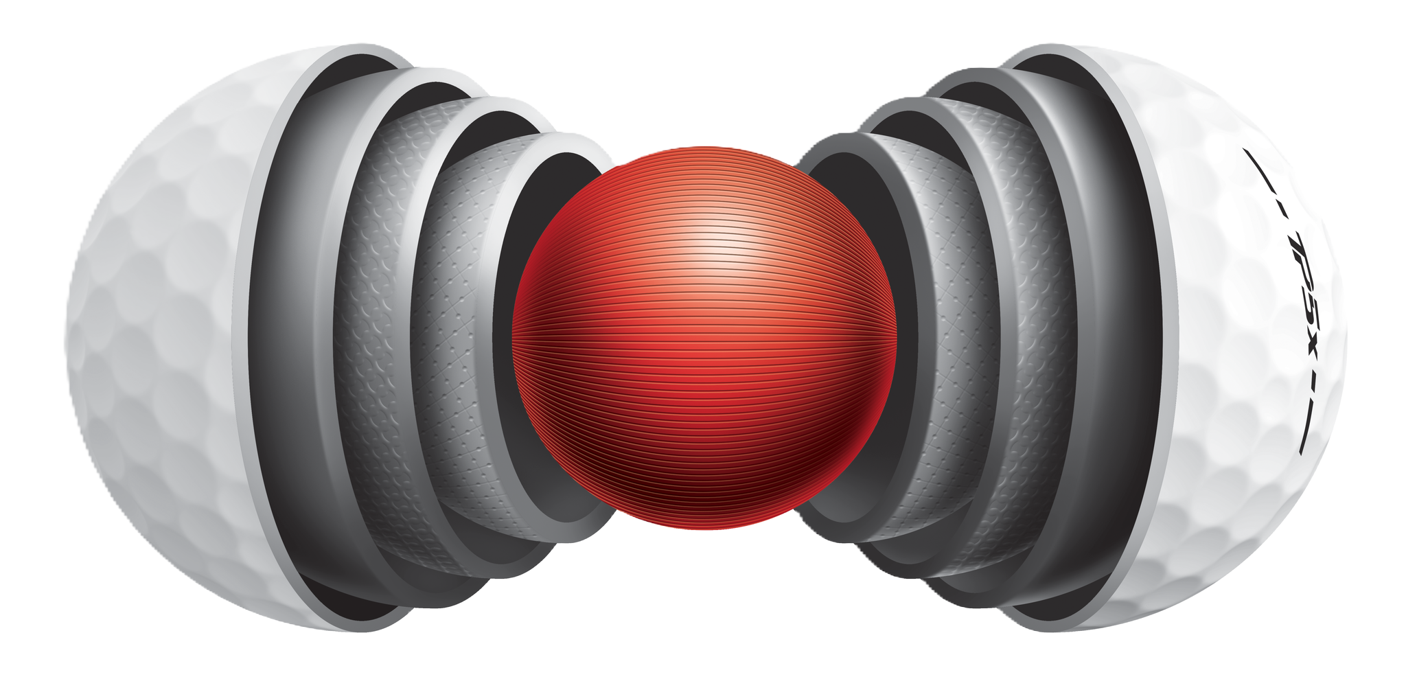 Multi-layered golf ball, featuring advanced core and cover technologies to enhance distance, spin control, and feel for superior performance and accuracy