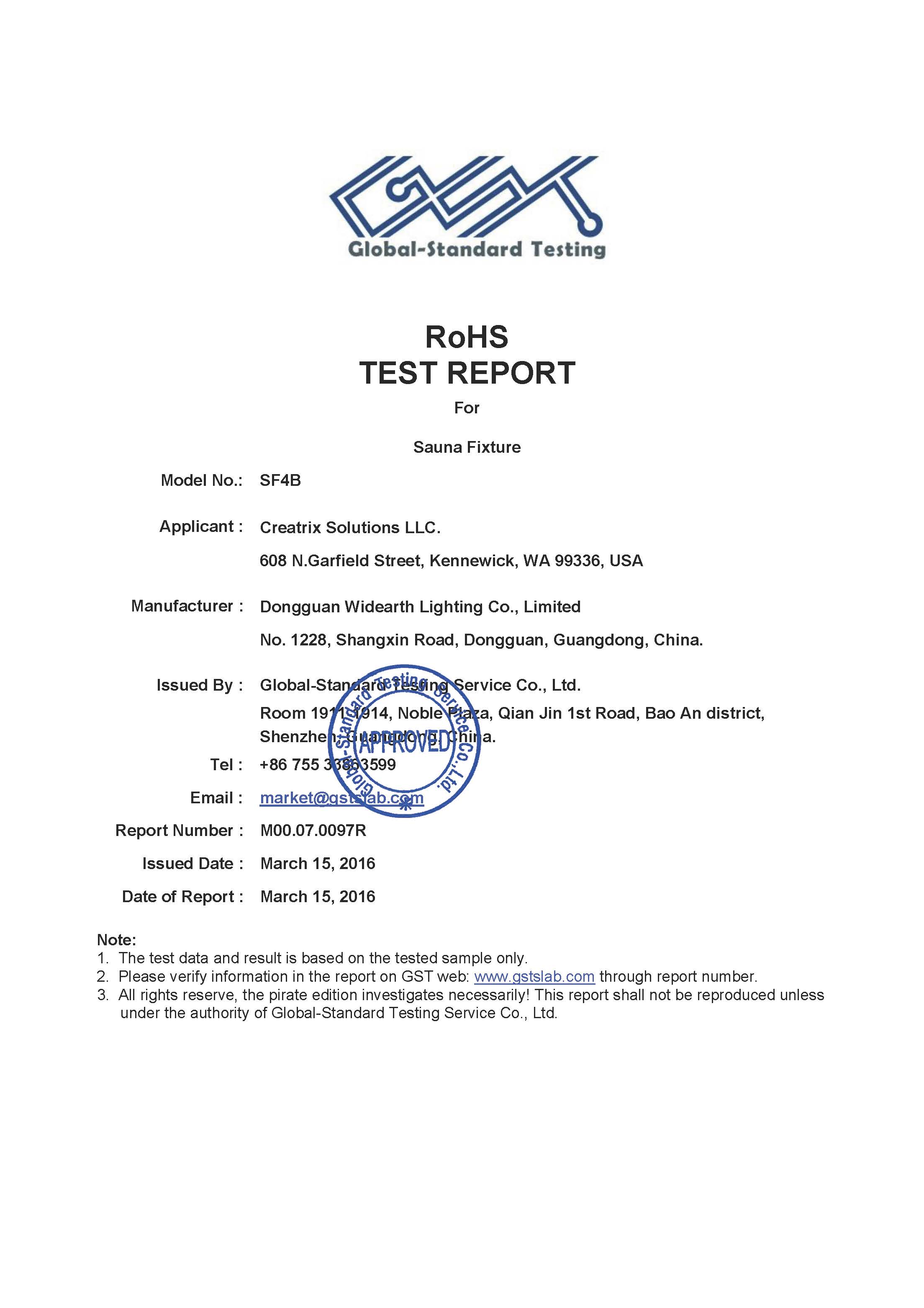 EU RoHS test report page 1