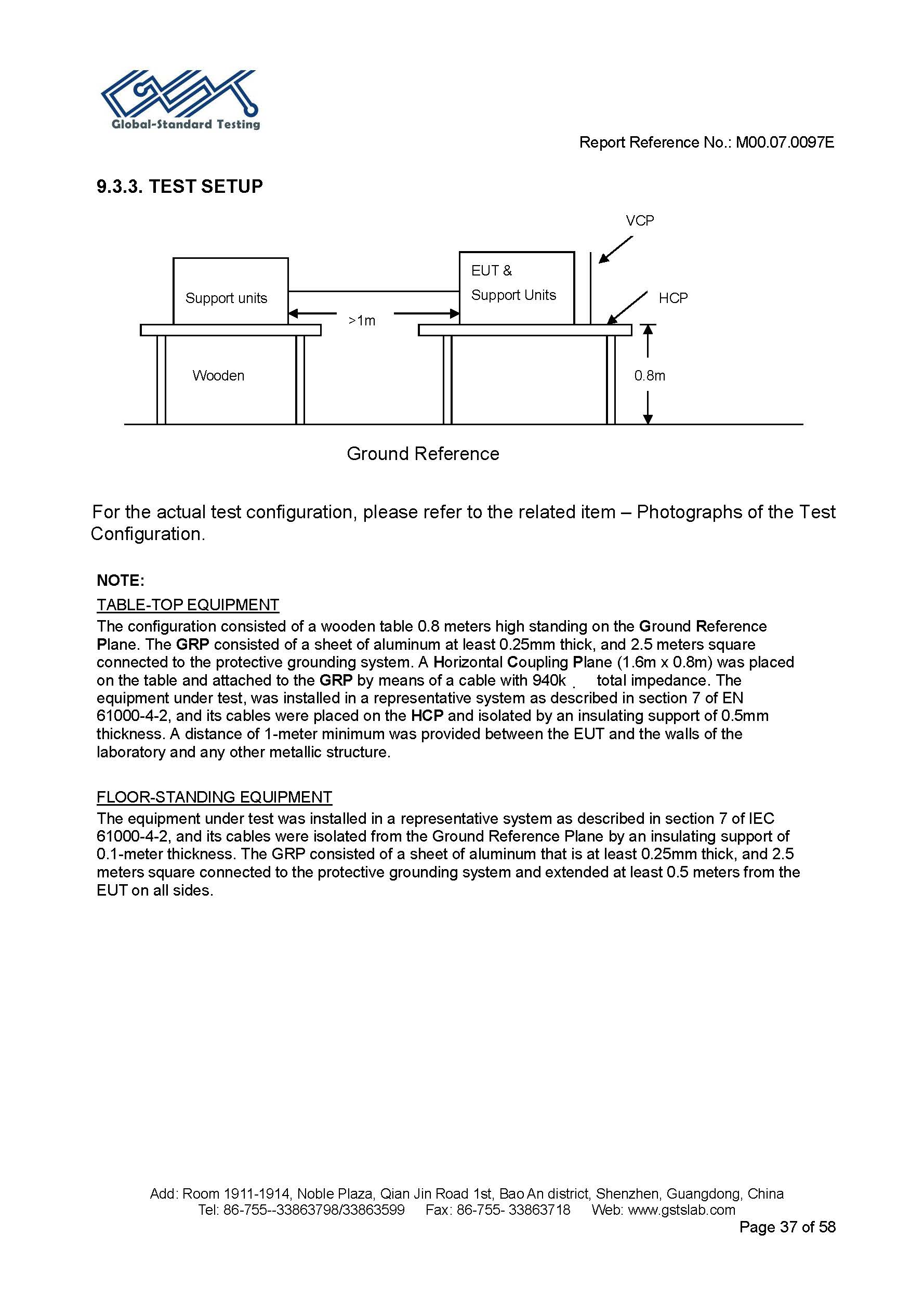 Sauna Fix EU CE EMC test report page 37 of 58