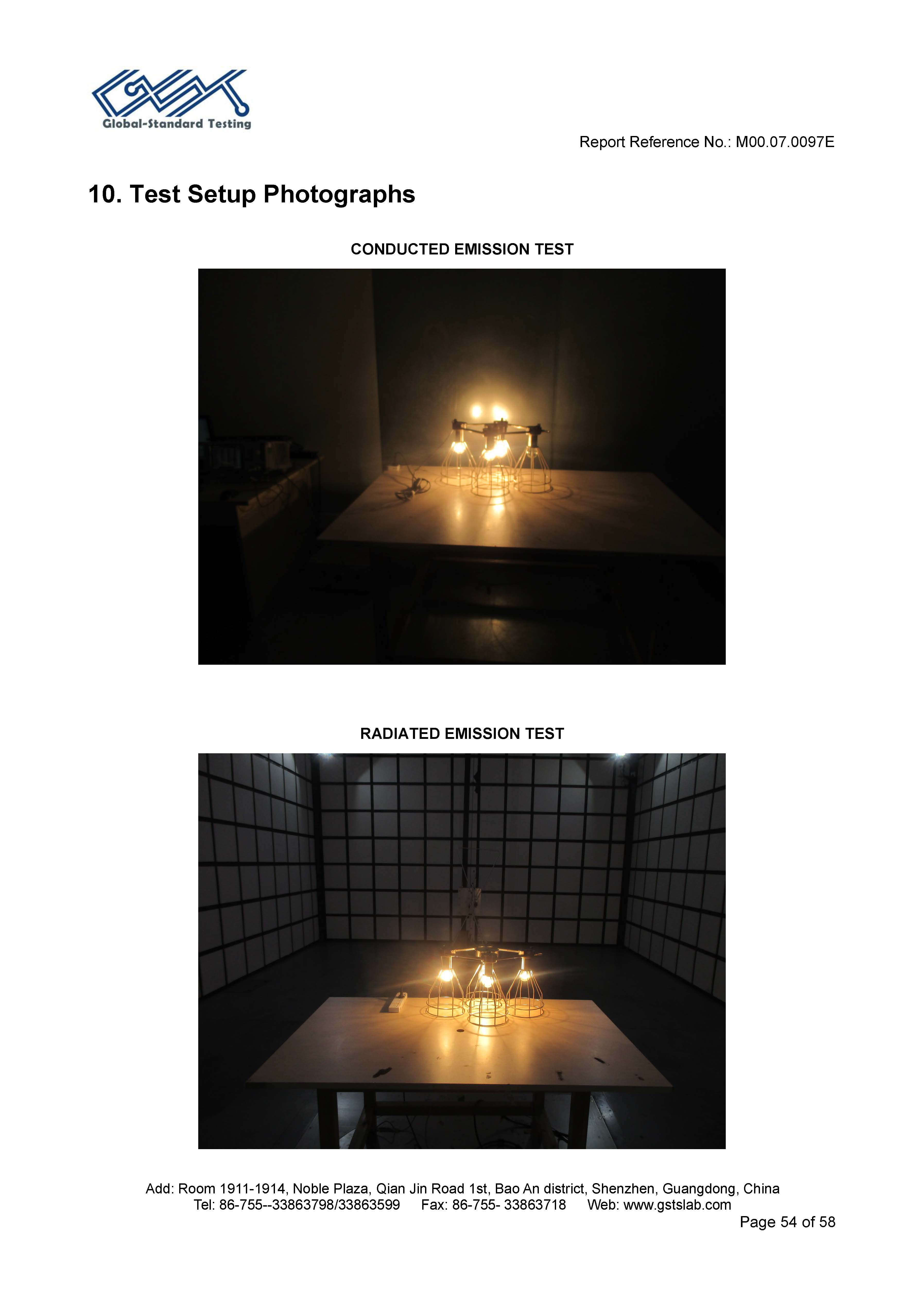 Sauna Fix EU CE EMC test report page 54 of 58