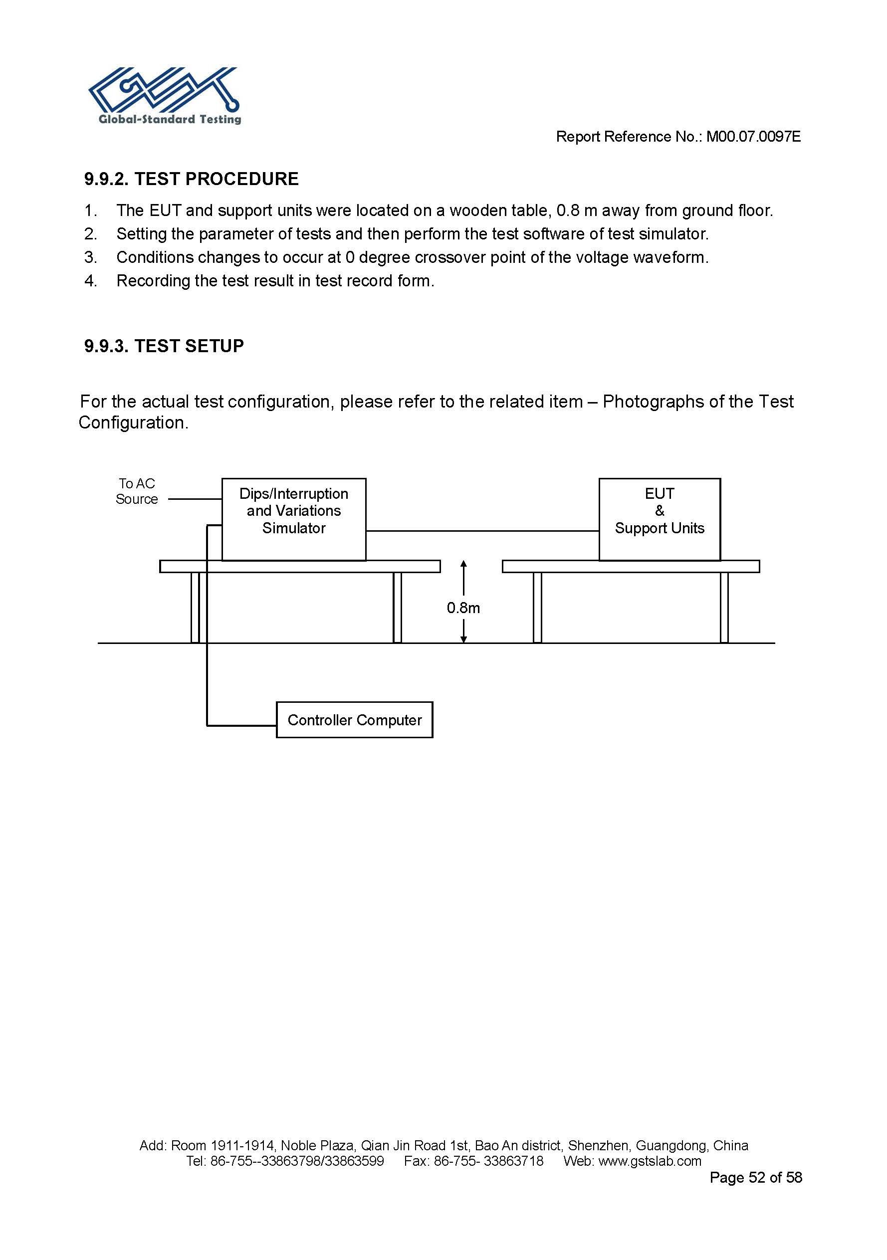 Sauna Fix EU CE EMC test report page 52 of 58