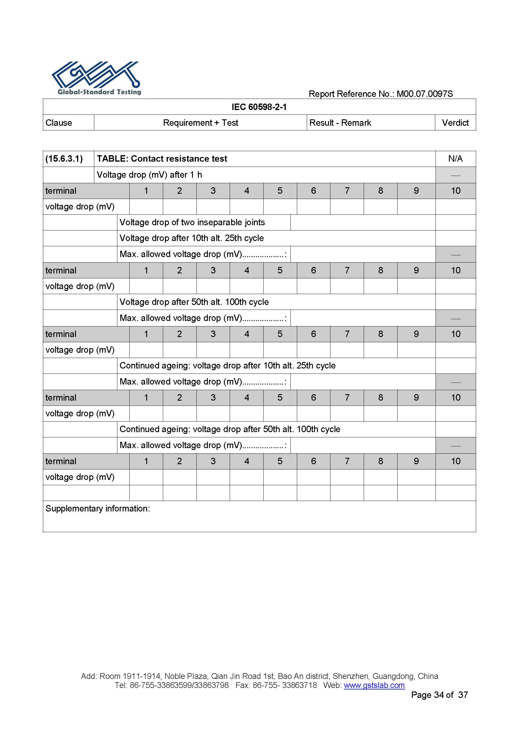 EU LVD test report page 34