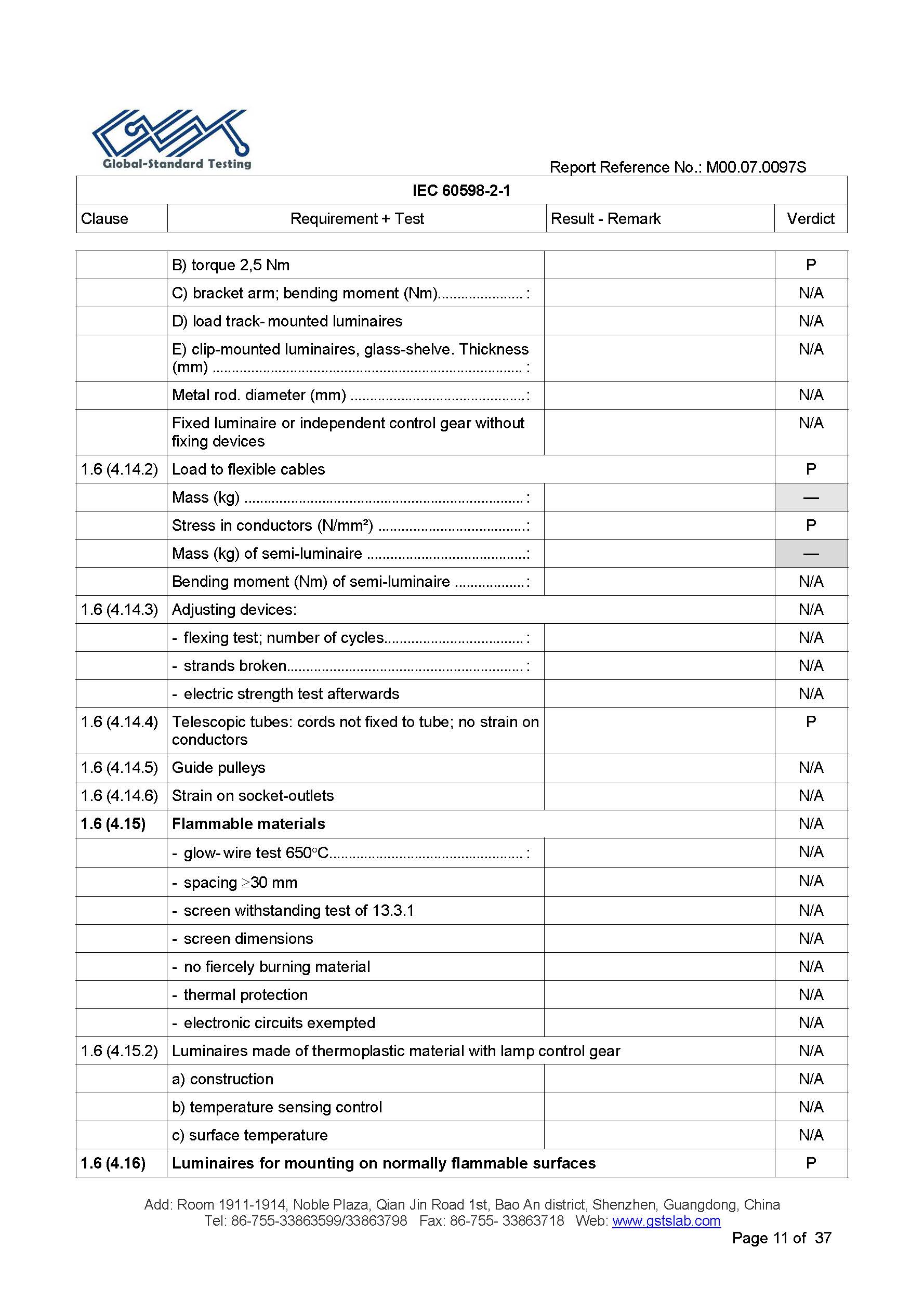 EU LVD test report page 11