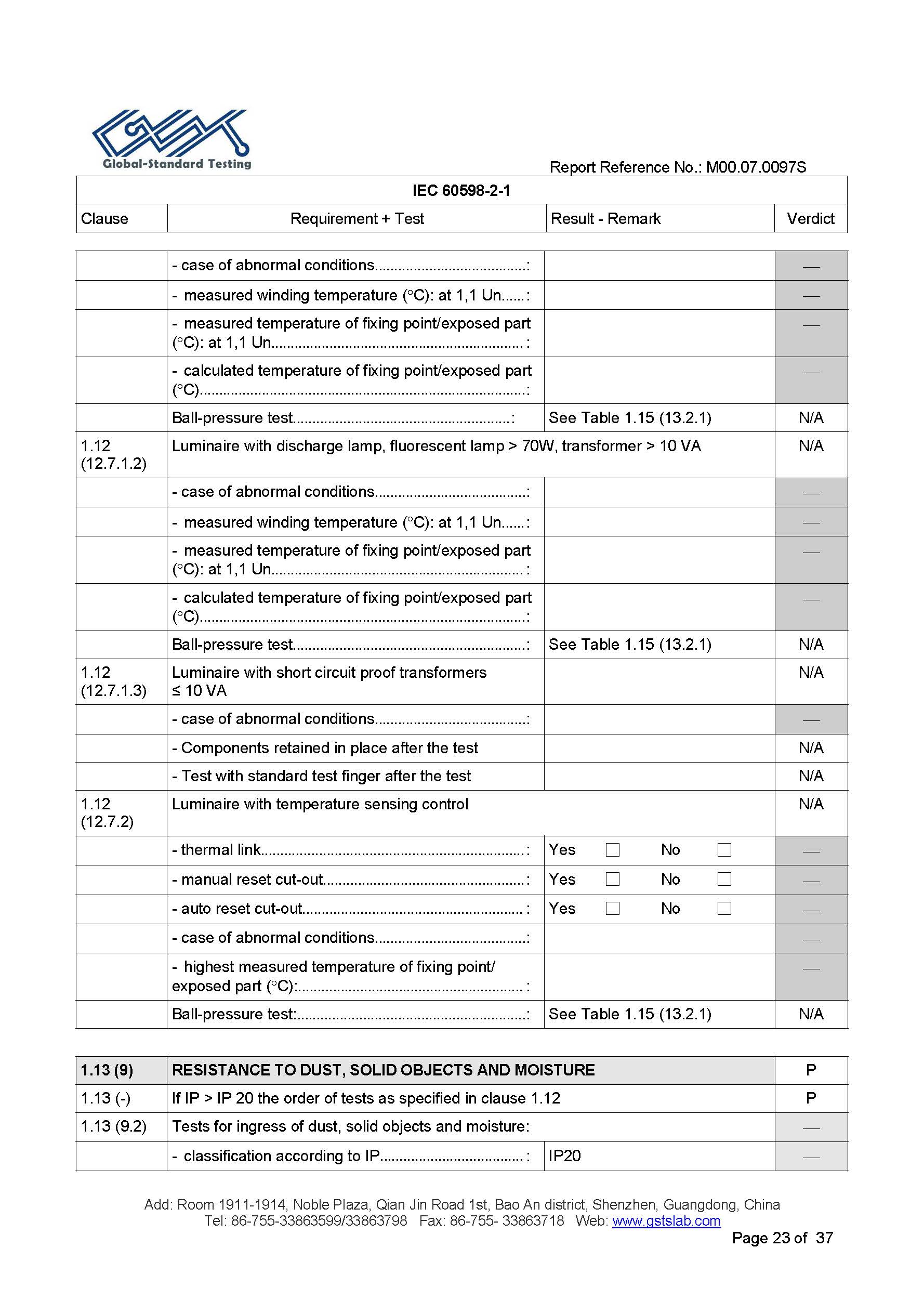 EU LVD test report page 23