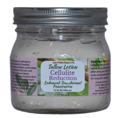 Tallow Lotion Cellulite Reduction 16 oz