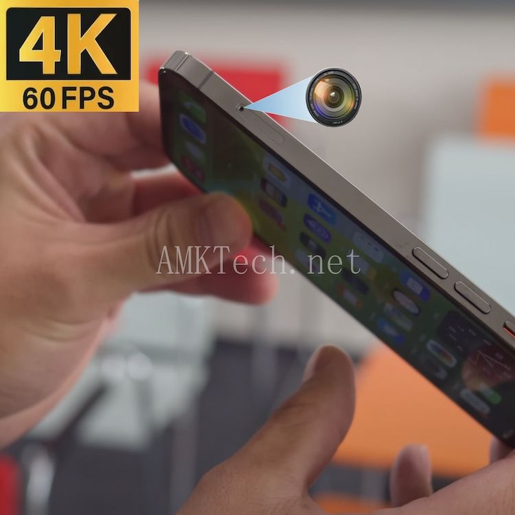 iPhone 12 Pro con Telecamera Spia: Registrazione 4K@60FPS con Obiettivo Laterale/Superiore