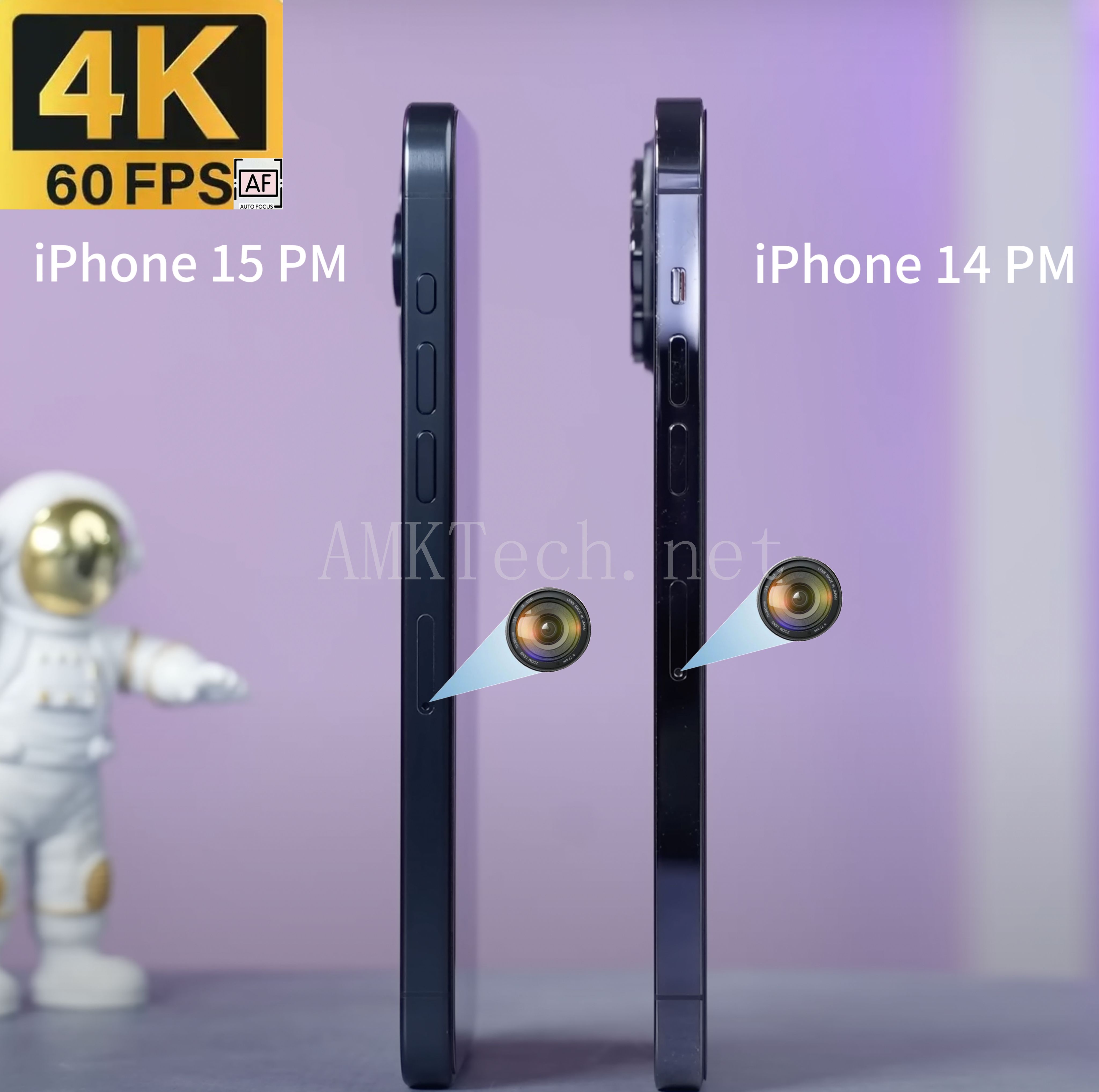 iPhone 14 Pro Max con cámara espía: grabación 4K discreta