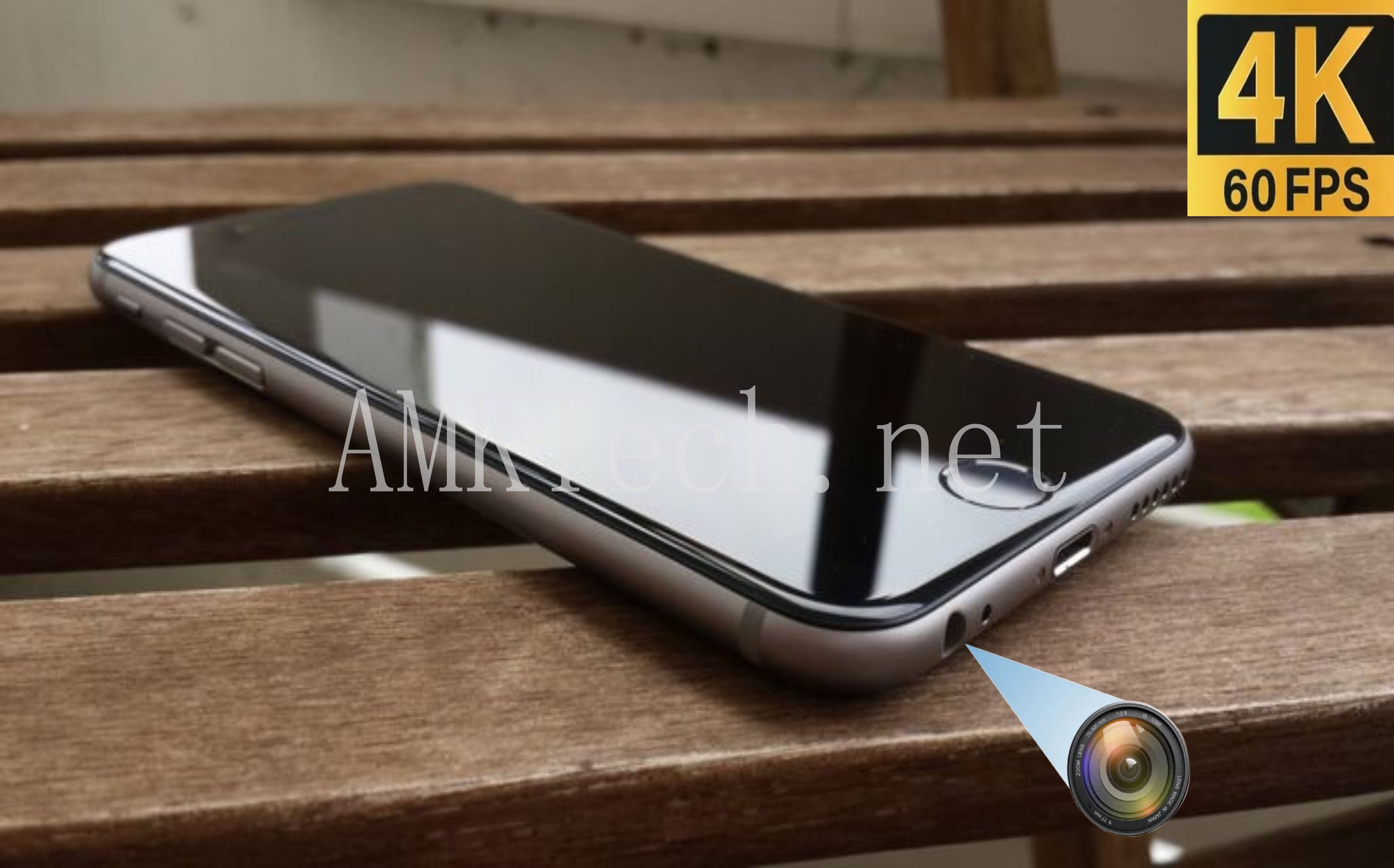 Cámara Espía iPhone 6S: Grabación Oculta 4K con Autofocus