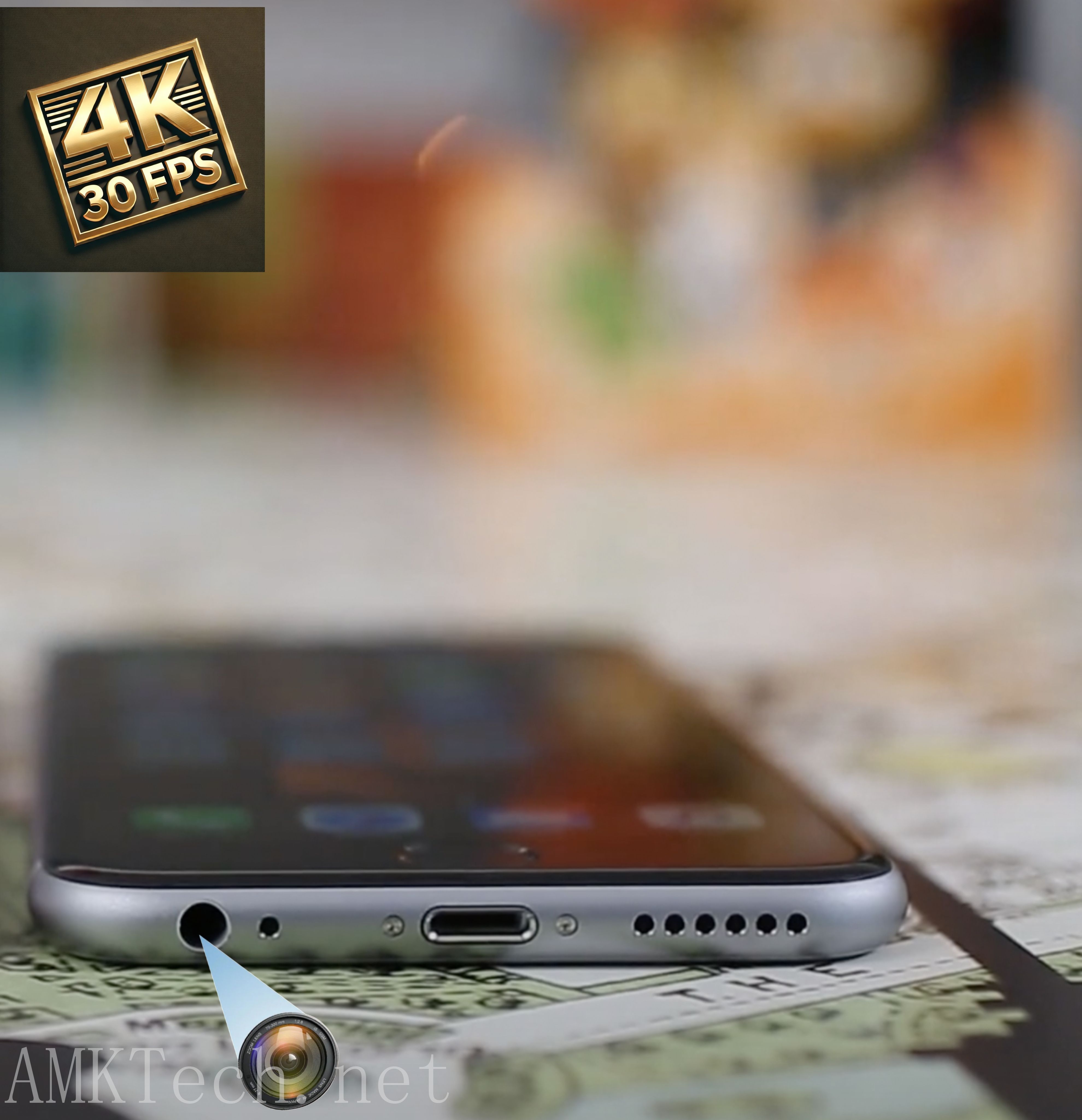 iPhone 6S Spy Camera Phone with 4K30fps Autofocus – Hidden Camera, Secret Camera Phone for Discreet Recording