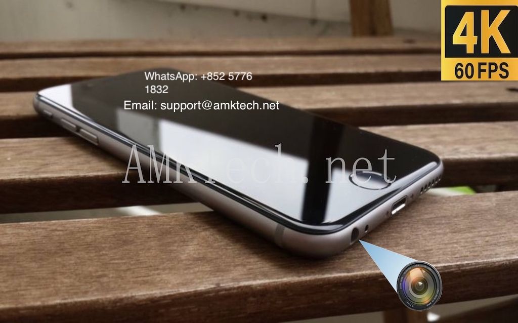 iPhone 6S Spionagekamera Handy mit 4K30fps Autofokus - Versteckte Kamera, geheimes Kamerahandy für diskrete Aufnahmen