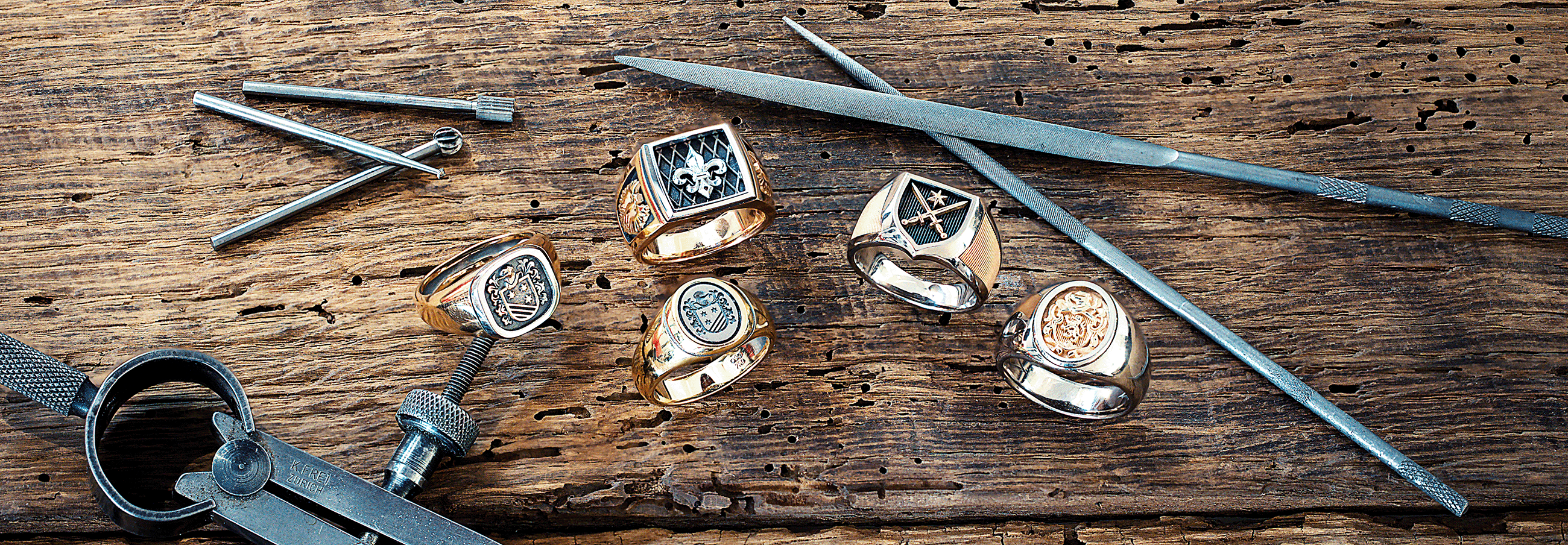 Wappenringe, Siegelringe, Monogrammringe