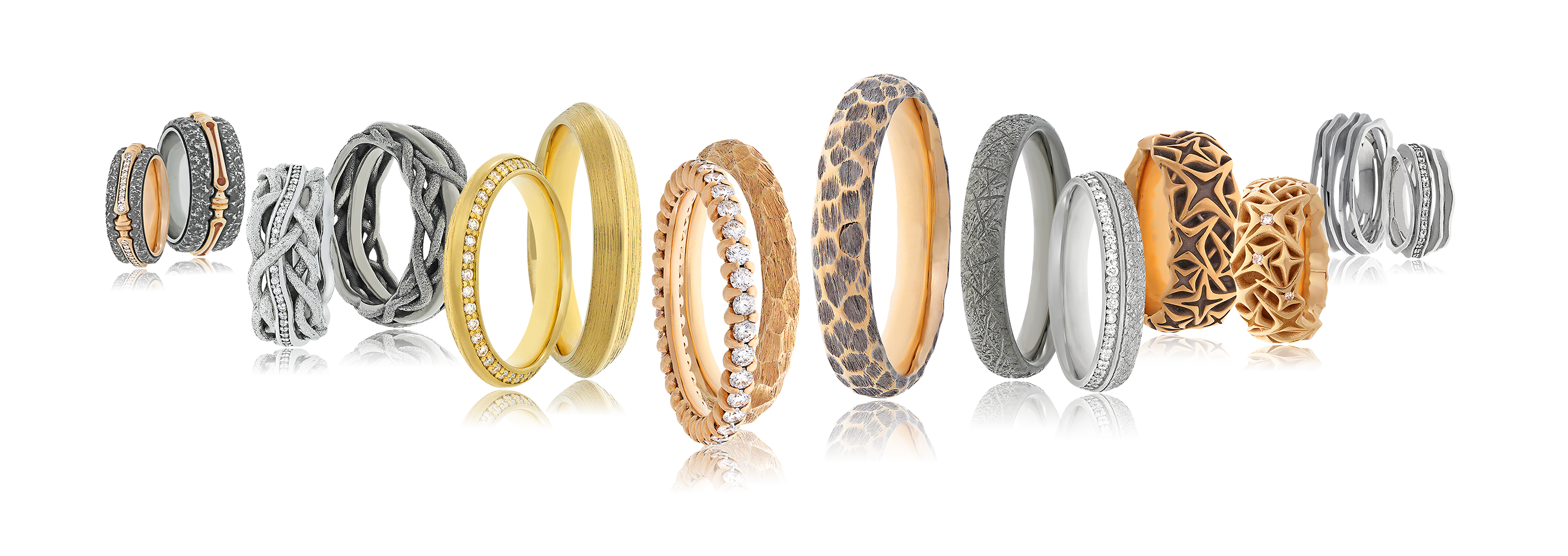 Trauringe, Partnerringe, Eheringe von ganz klassisch bis zu extravagant.