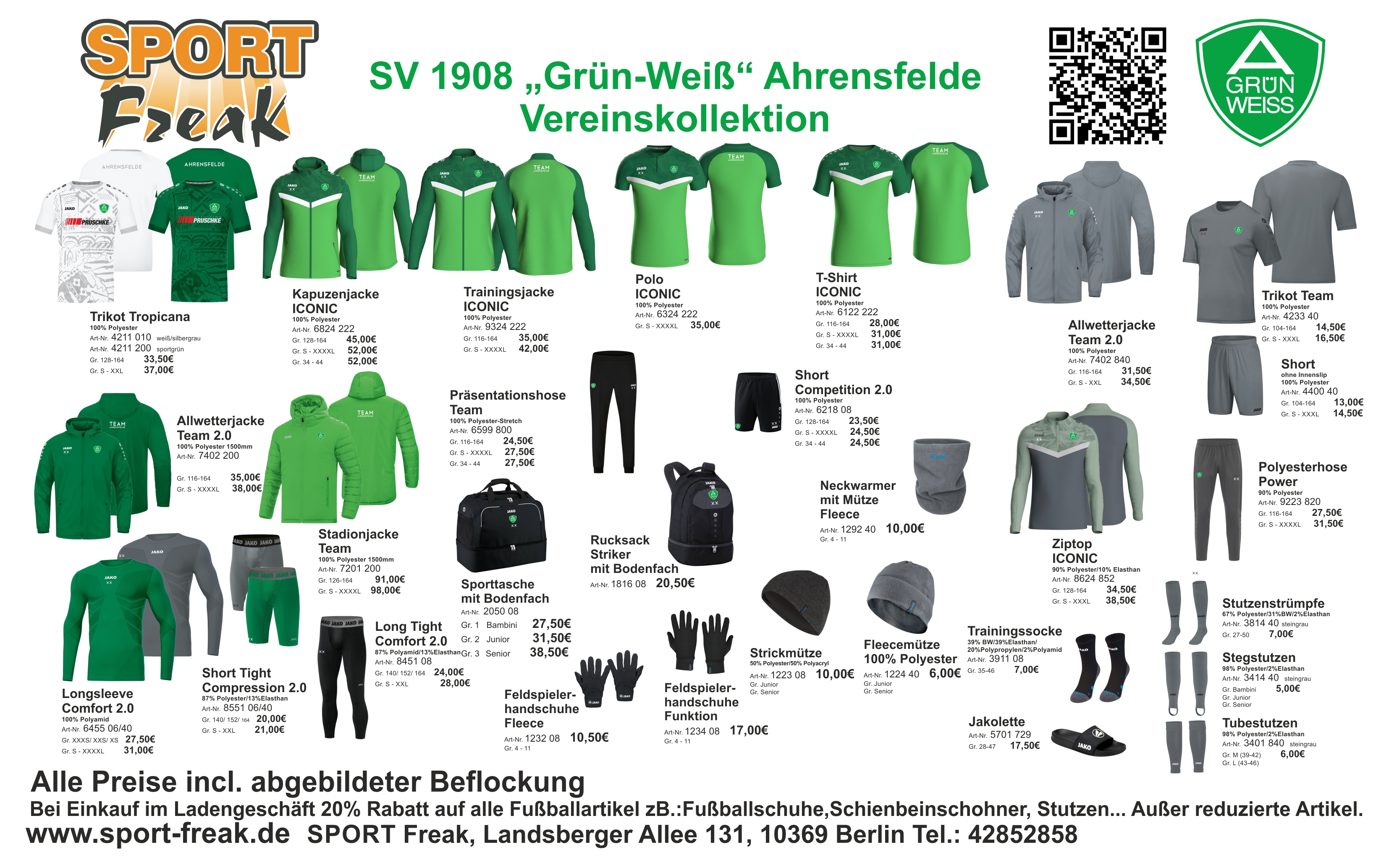 Shop Grün Weiss Ahrensfelde