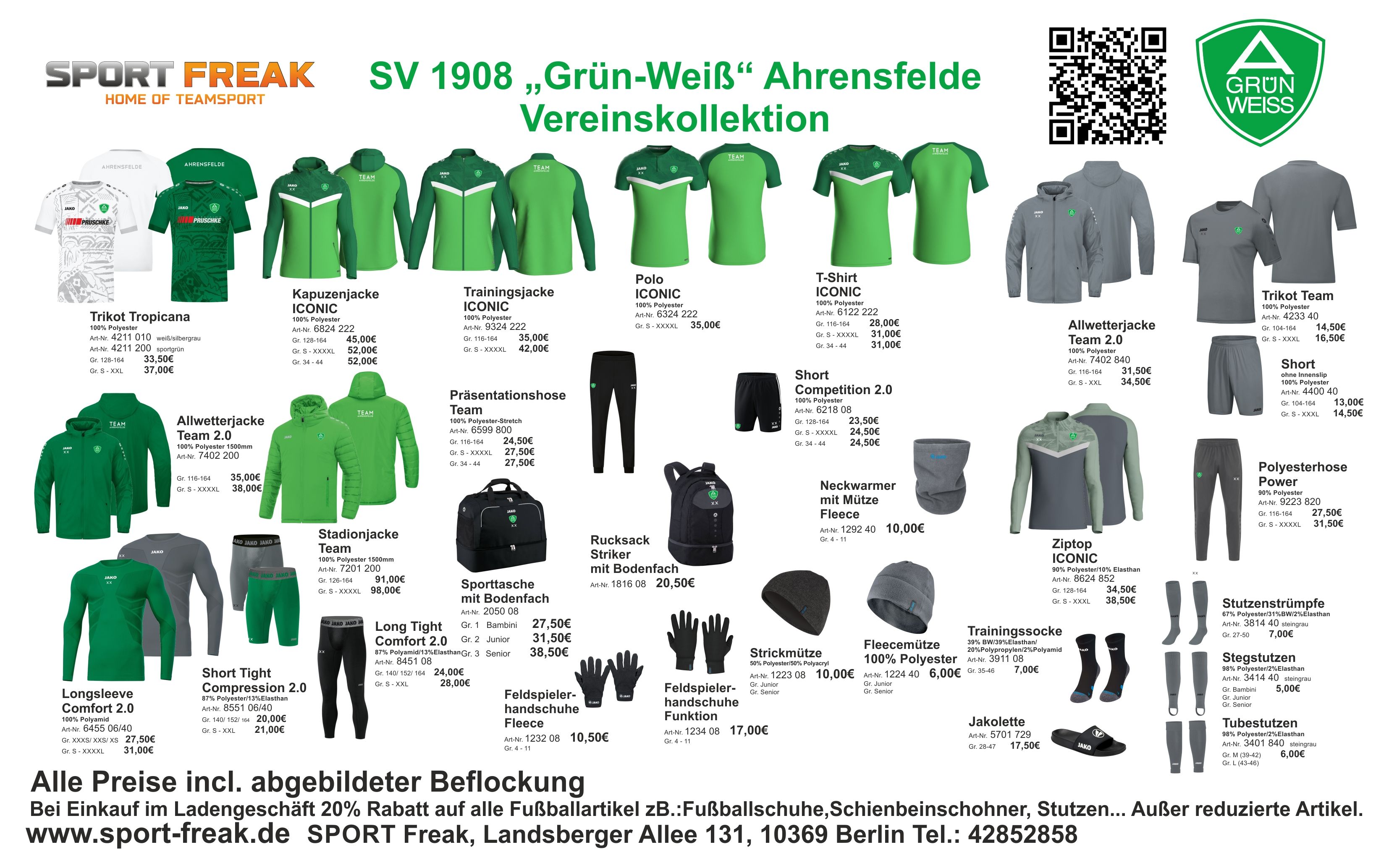 Grün Weiss Ahrensfelde Shop