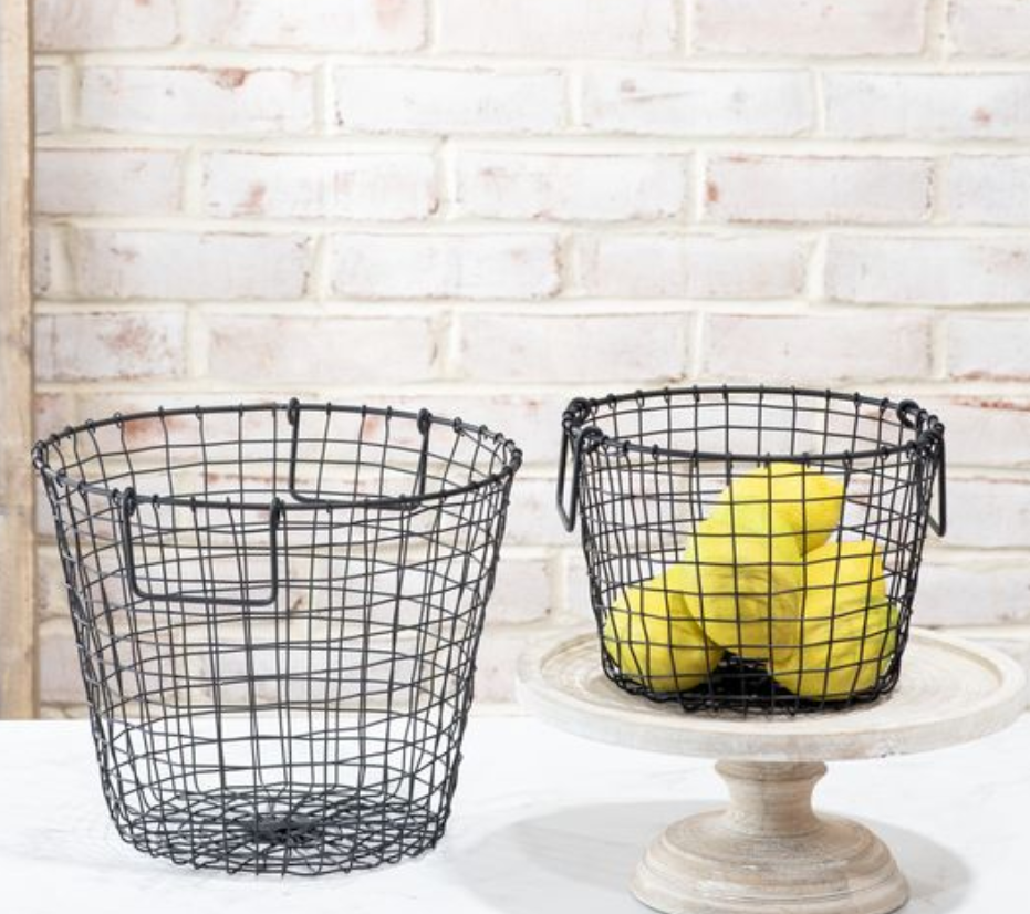 Round Tall Wire Basket SM 8.5x8.5x6