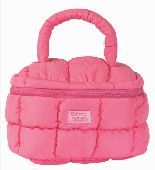 Simply Southern Marshmallow Glam Cosmetic Bag