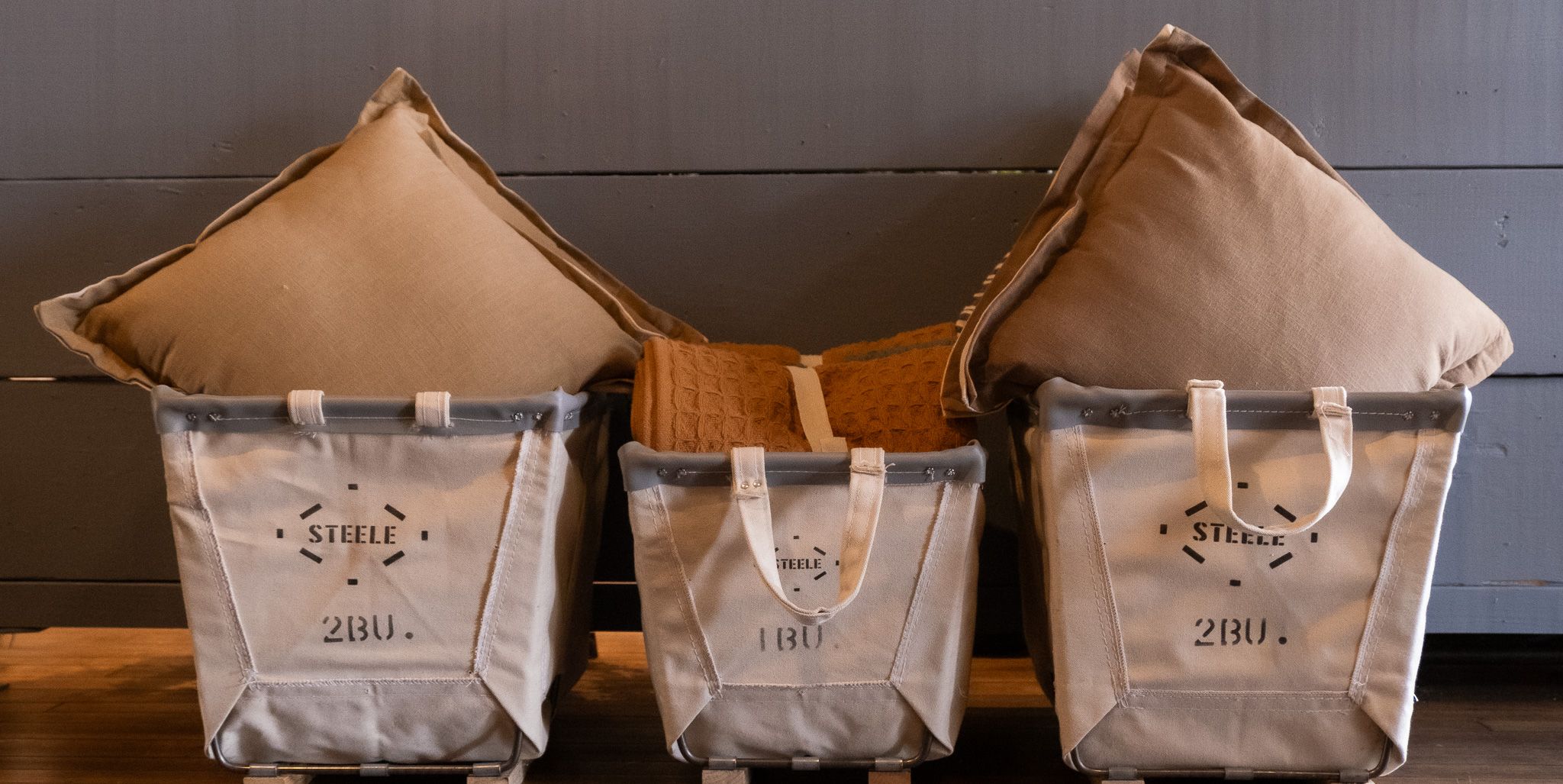 Canvas Small Carry Basket 2 Bushel