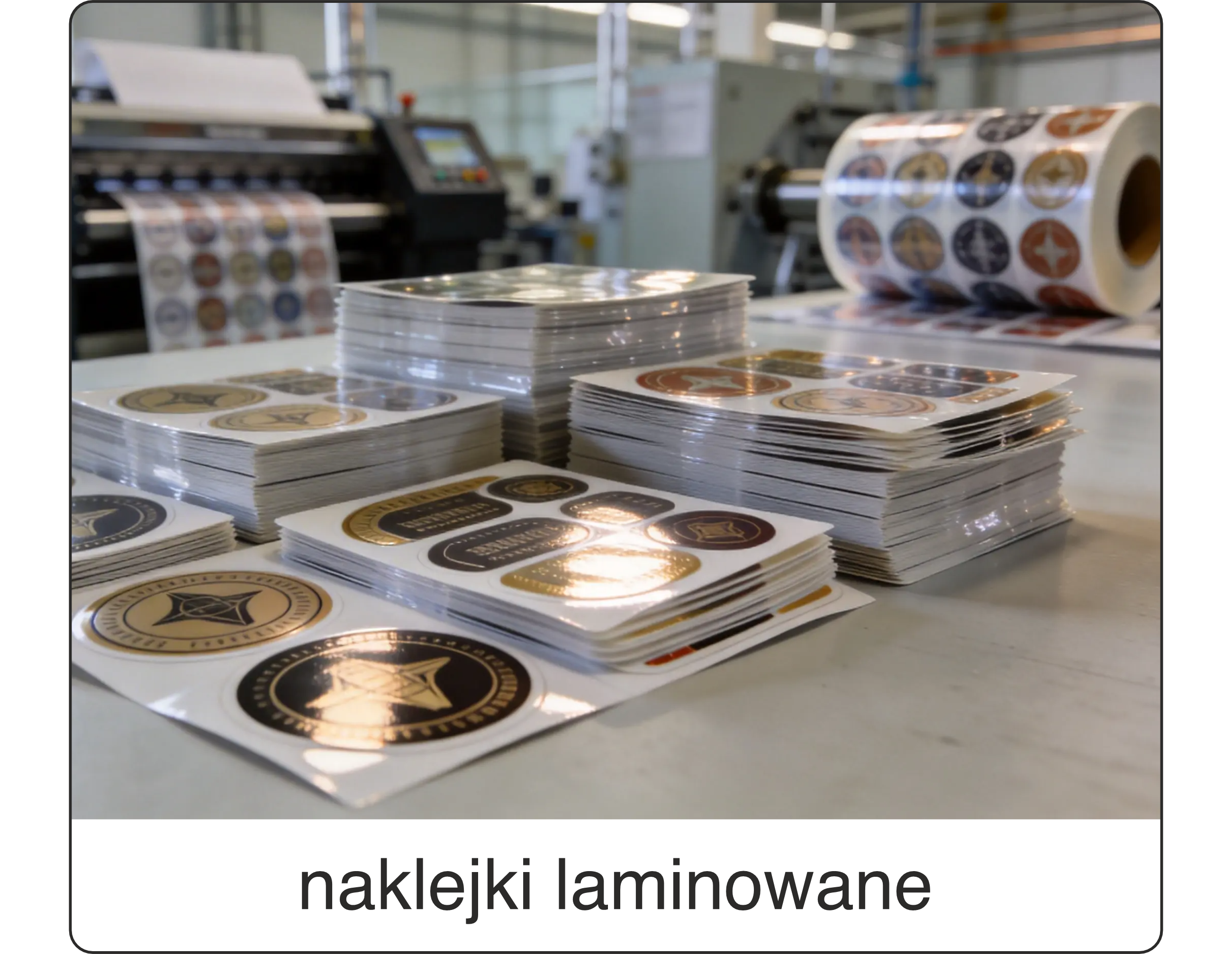 Personalizowane naklejki laminowane