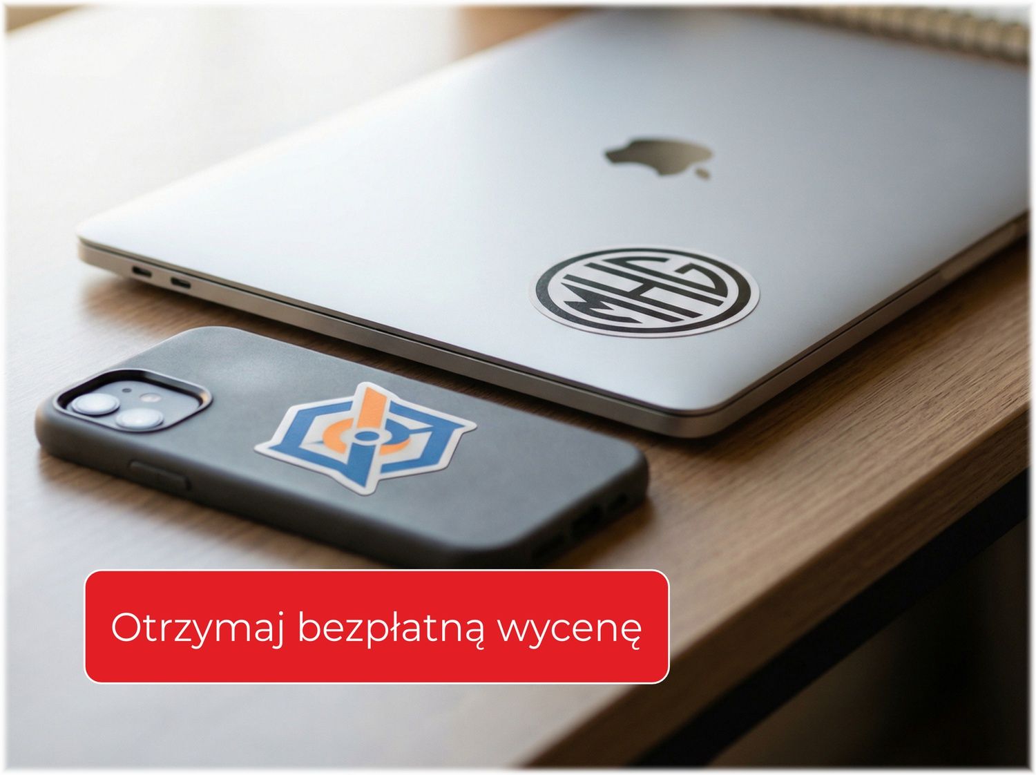 Naklejki z logo - bezpłatna wycena