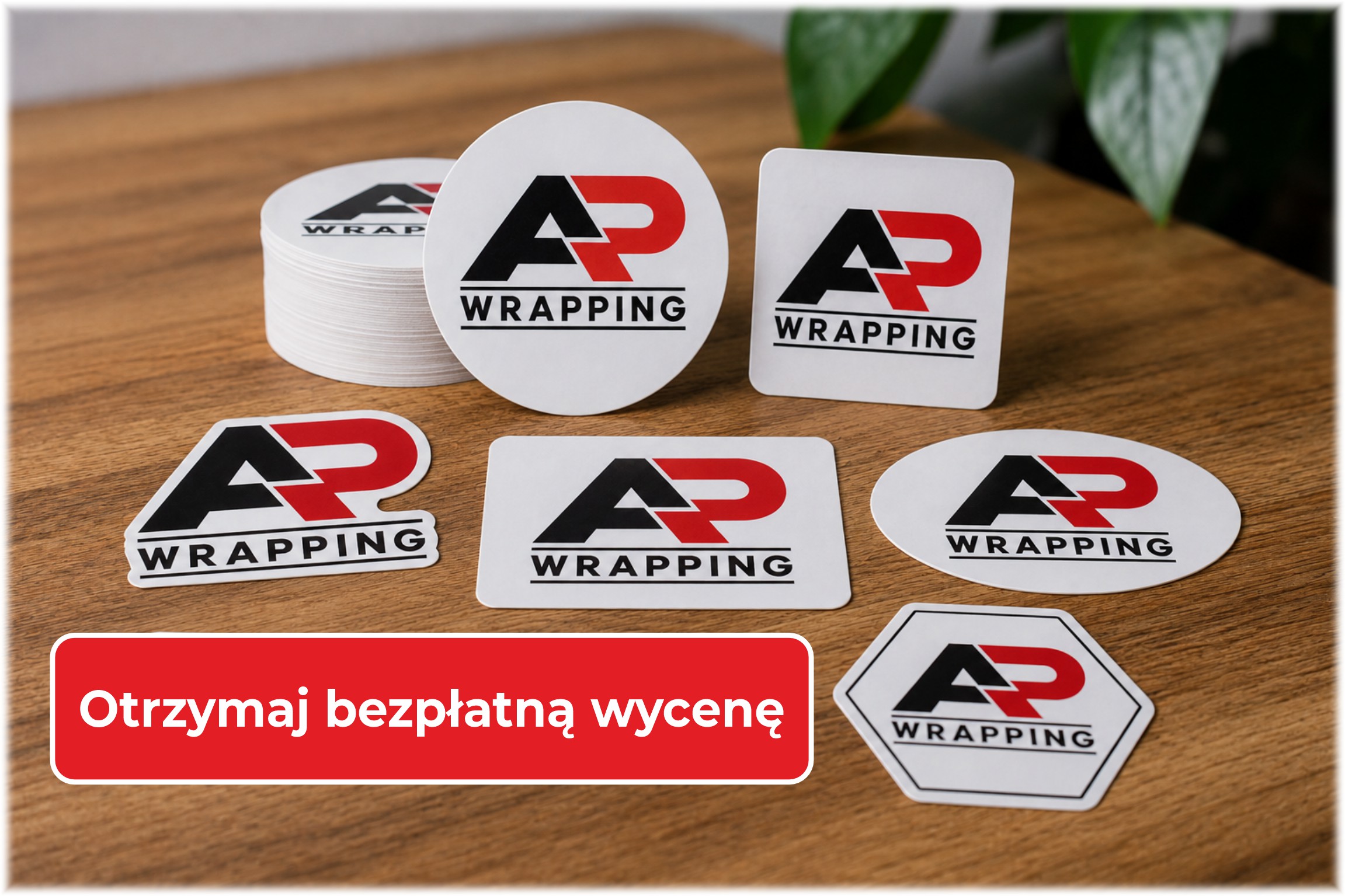 Naklejki z logo - bezpłatna wycena