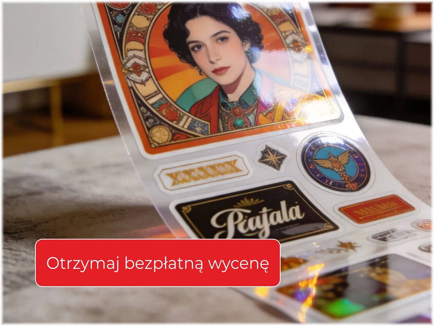 Naklejki laminowane - bezpłatna wycena