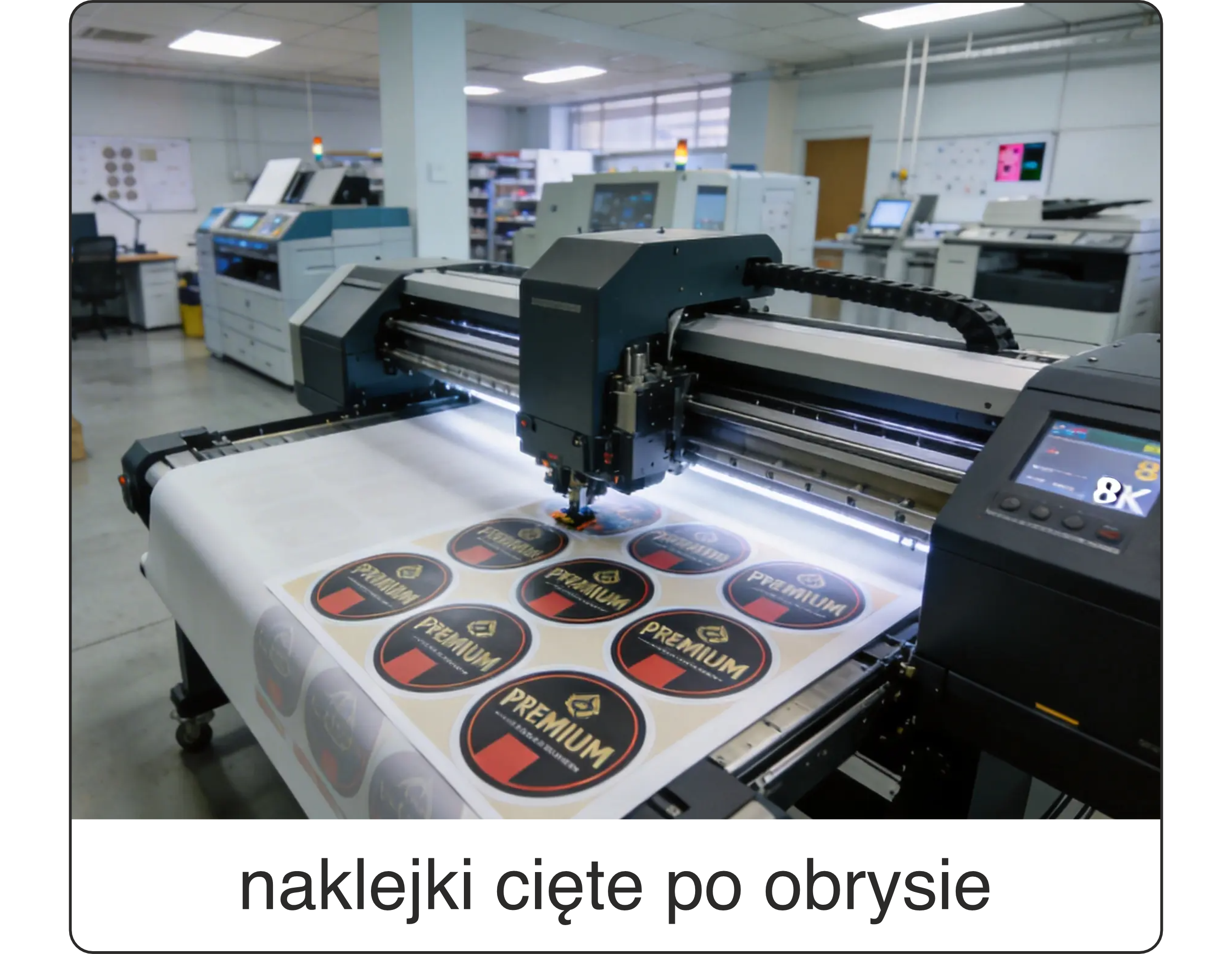 Naklejki transparentne cięte po obrysie 