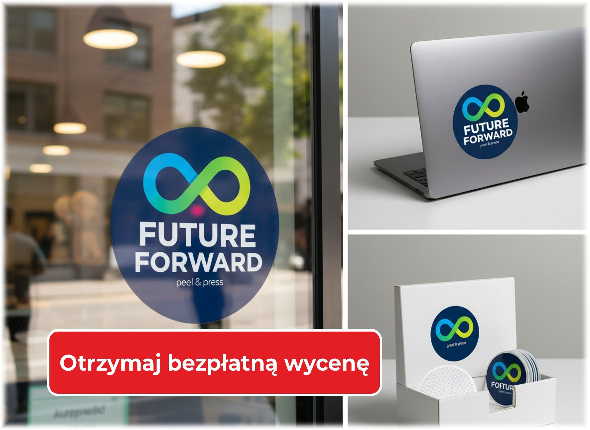 Naklejki bezklejowe - bezpłatna wycena