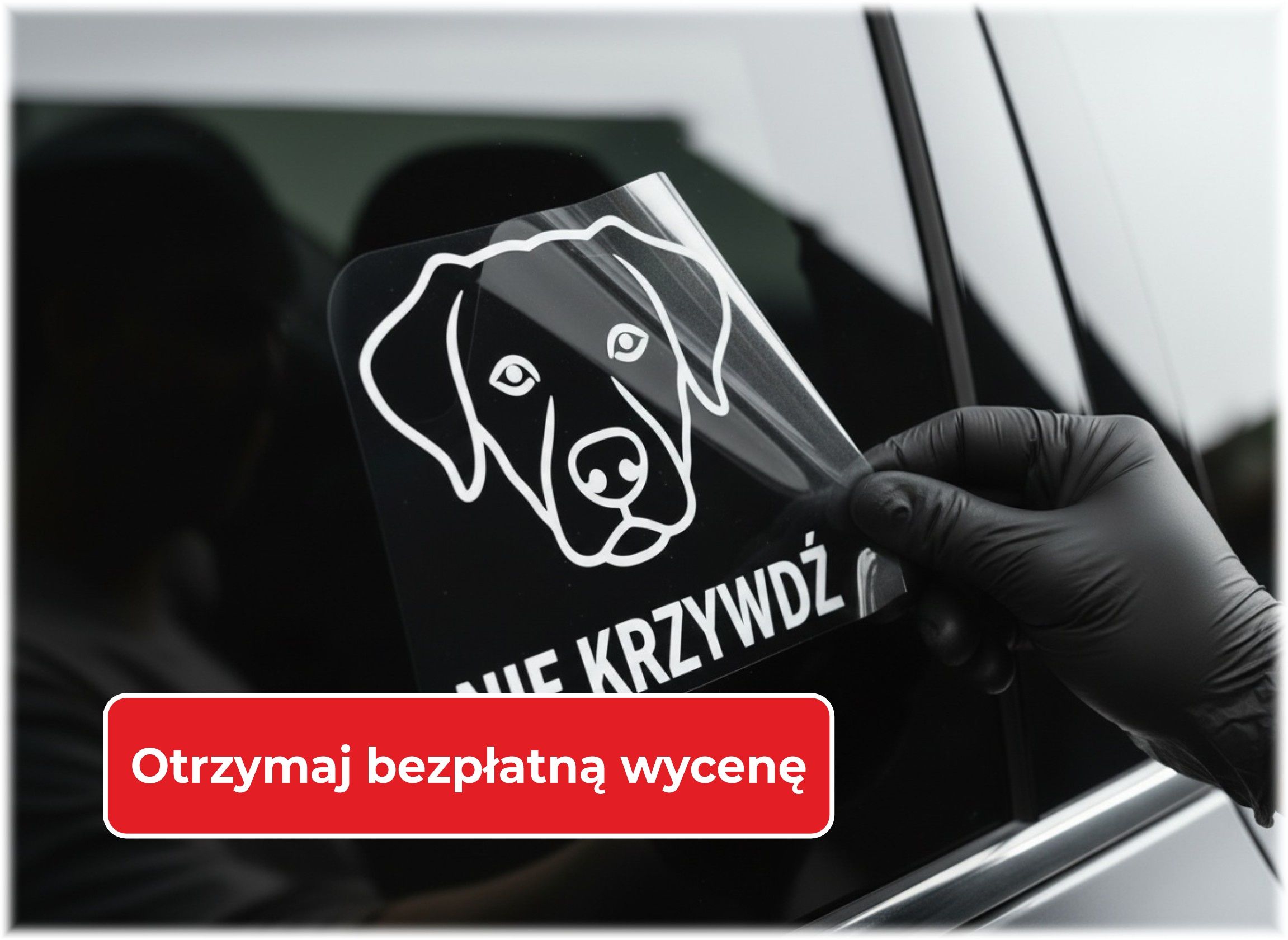 Naklejki z folią transferową - bezpłatna wycena
