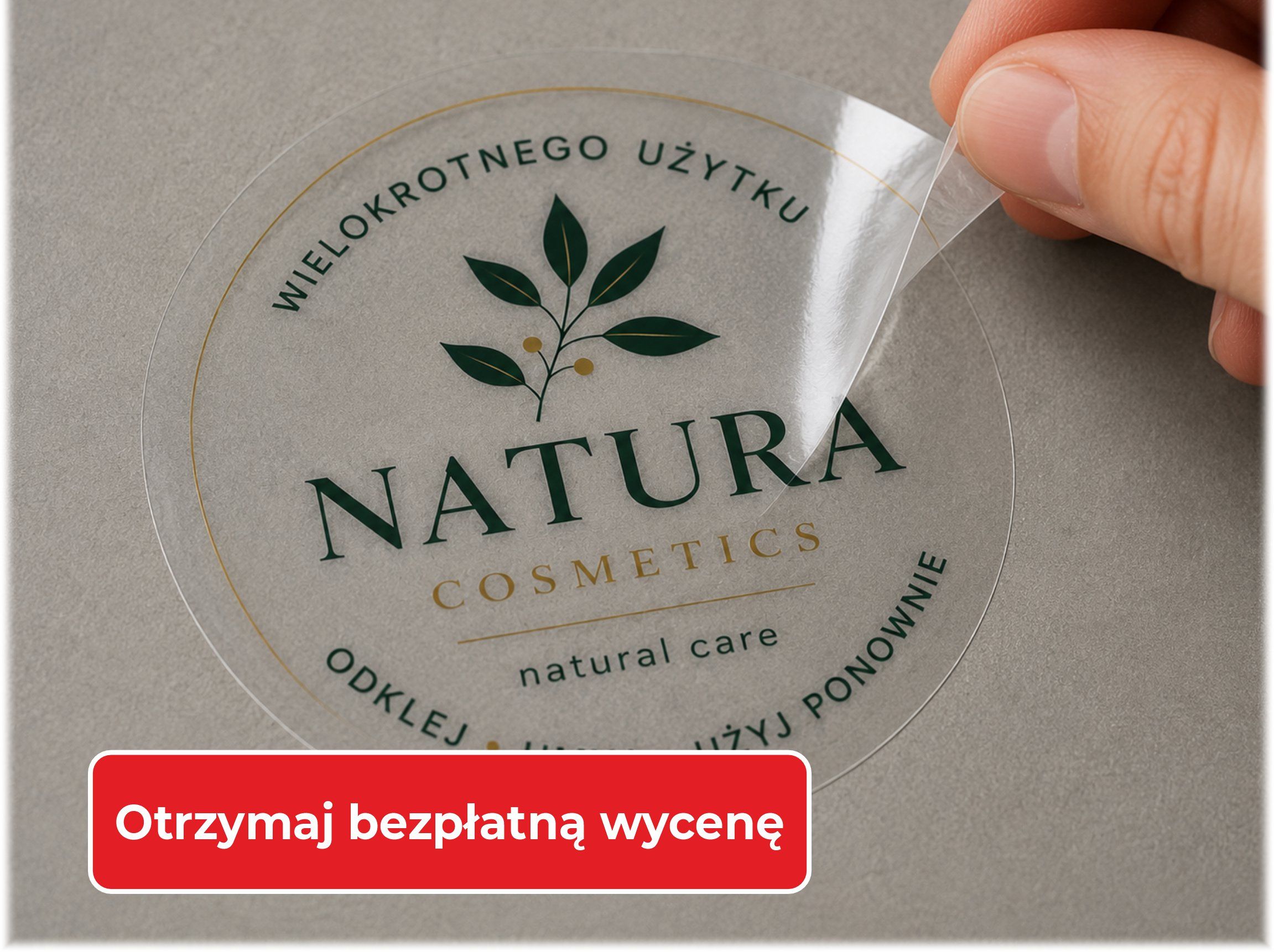 Naklejki wielokrotnego użytku - bezpłatna wycena