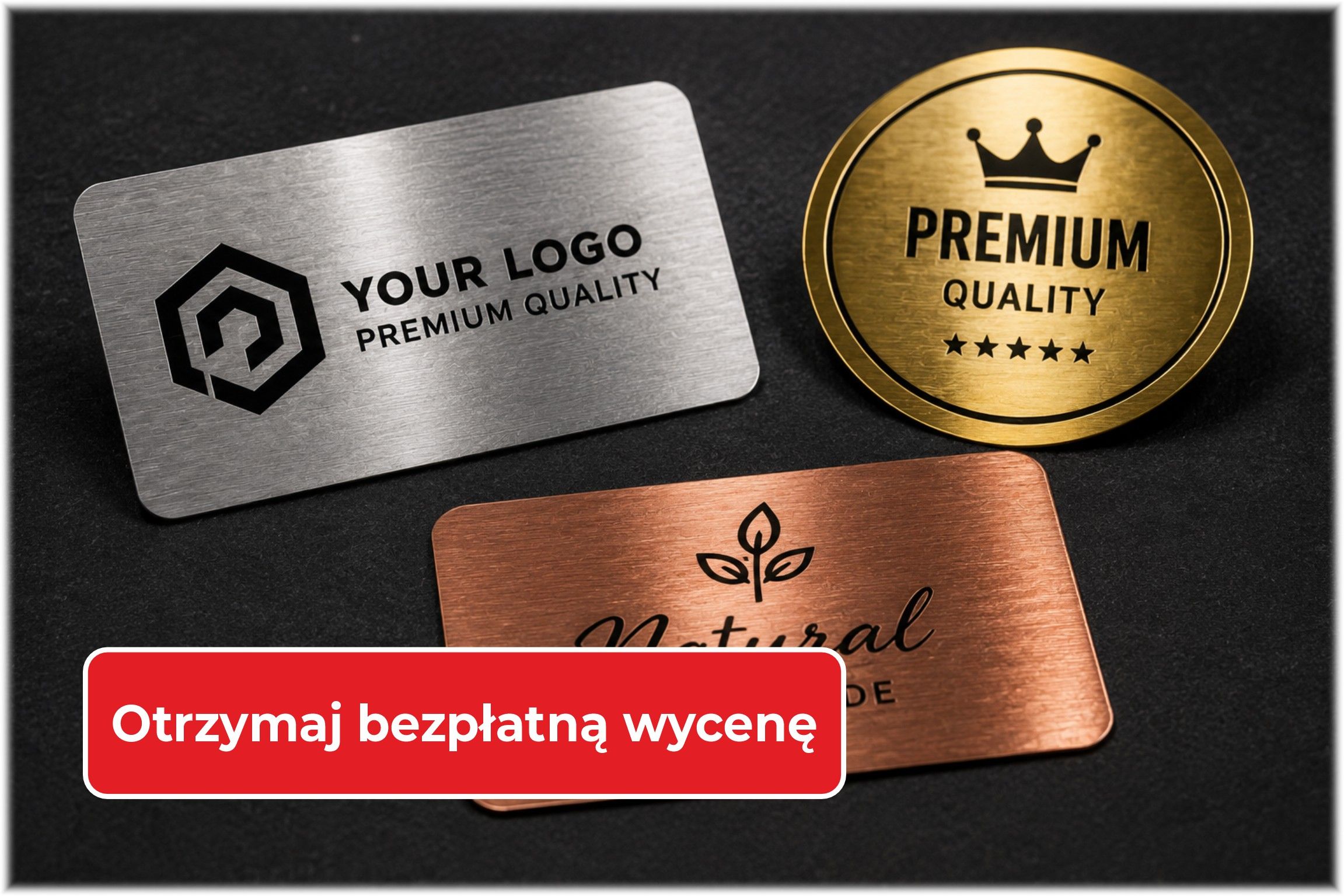 Naklejki metalizowane - bezpłatna wycena