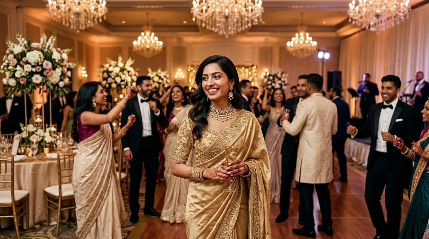 Ready-to-wear sarees for Indian wedding guests