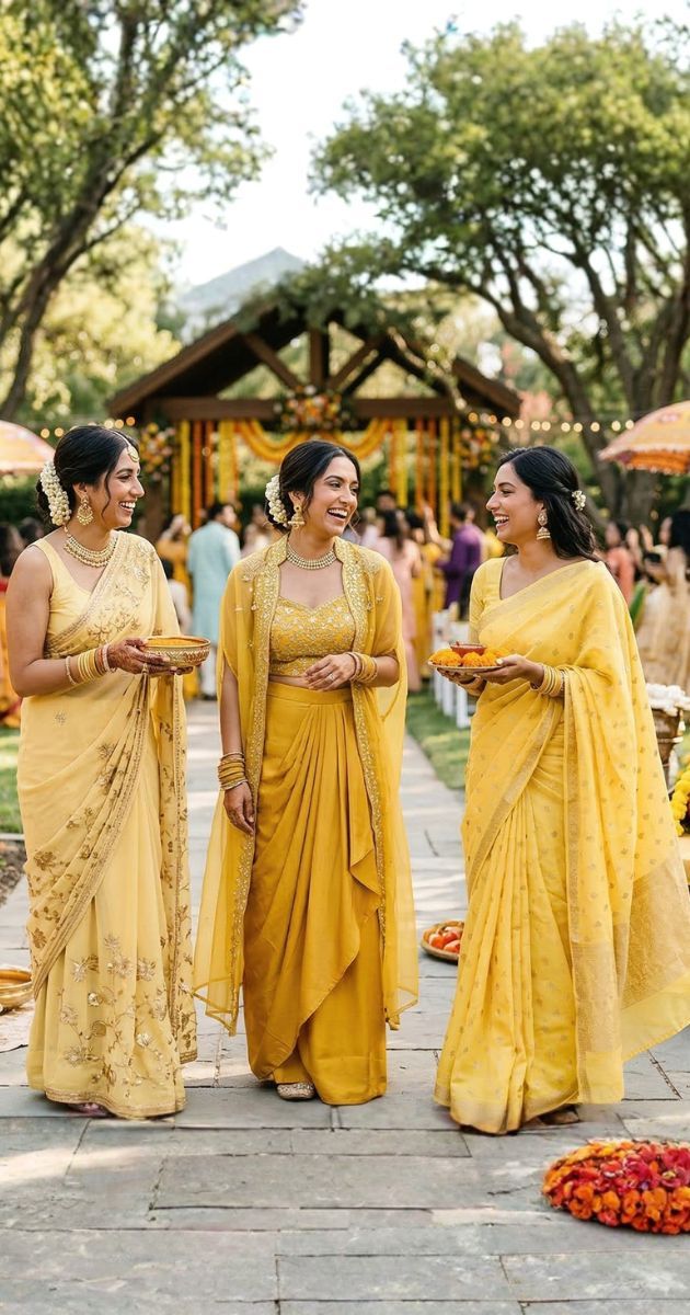 Colorful festive South Asian celebration outfit inspiration