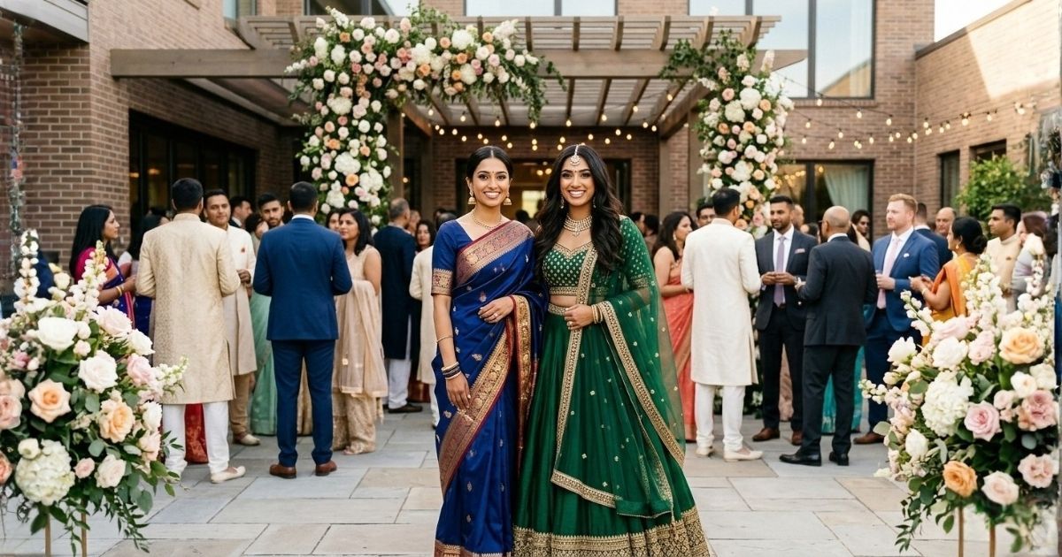 saree vs lehenga for Indian wedding guest outfits in the USA