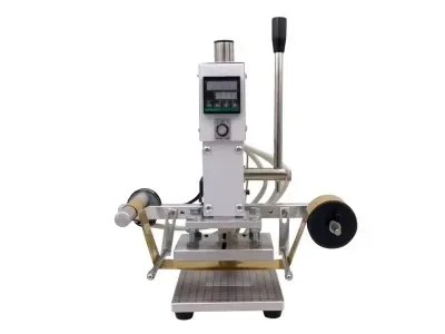Händische Heißprägemaschine V3A 500 Watt mit automatischem Folientransport bis 130x100 mm
