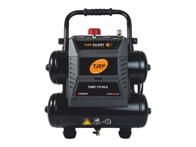 TJEP 17/15-2 Silent Kompressor mit 17 Liter Kessel für professionelle Druckluftwerkzeuge