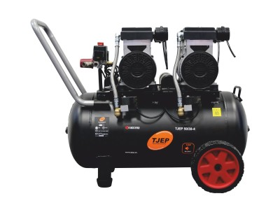 TJEP 50-30-4 Silent Kompressor mit 50 Liter Kessel für Werkstatt und Baustelle