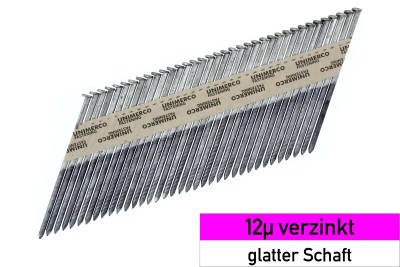TJEP GR Streifennägel D-Kopf 12 Mikrometer verzinkt